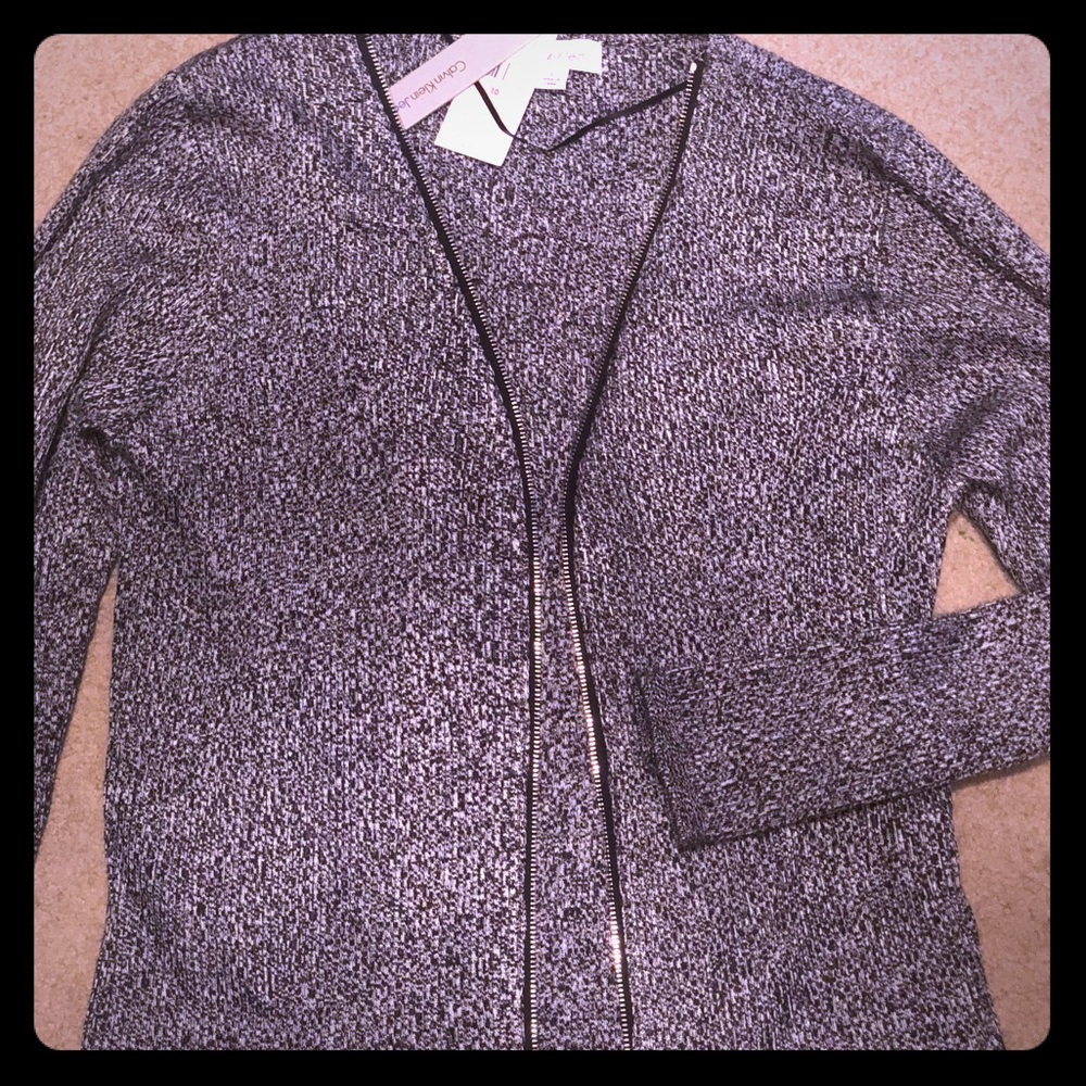 Calvin Klein zip up sweater